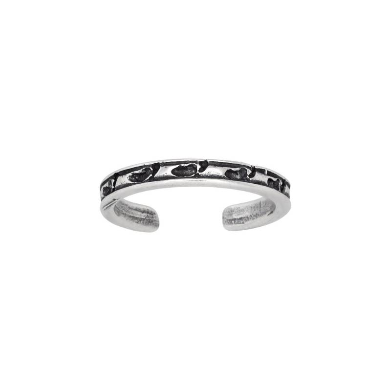 sterling Silber 925 Kleinen Fuß Drucke Toe Ring Größenverstellbar | Hergestellt in Usa von EJewelryPlus