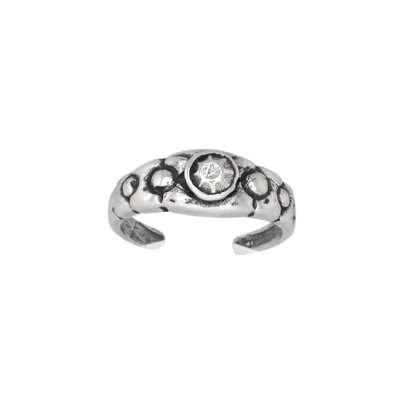 sterling Silber 925 Mehrere Edelstein-Design-Toe-Ring Größenverstellbar | Hergestellt in Usa von EJewelryPlus