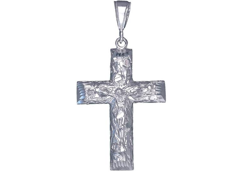 sterling Silber Baum Motiv Kreuz Mit Jesus Halskette 2, 3 Zoll 7, 5 Gramm Schnitt Diamant-Finish Und 24-Zoll-Figaro-Kette von EJewelryPlus