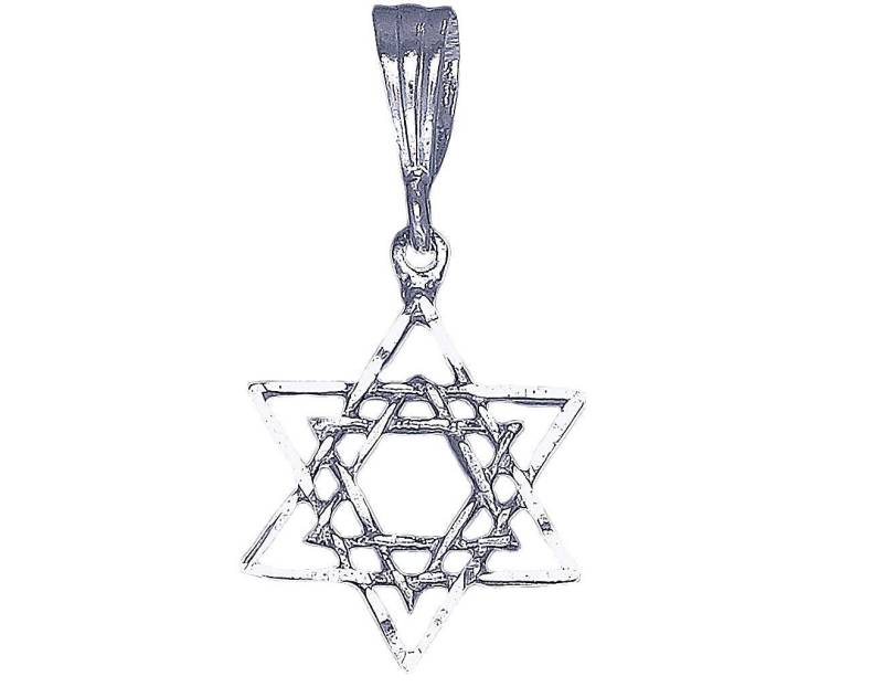 sterling Silber Davidstern Anhänger Halskette 1, 3 Zoll, 1, 5 Gramm Mit Schnitt Diamant-Finish Und 18-Zoll-Kette sterling Silber Davidstern Anhänger Halskette 1, 3 Zoll, 1, 5 Gramm Mit Schnitt Diamant-Finish Und 18-Zoll-Kette von EJewelryPlus
