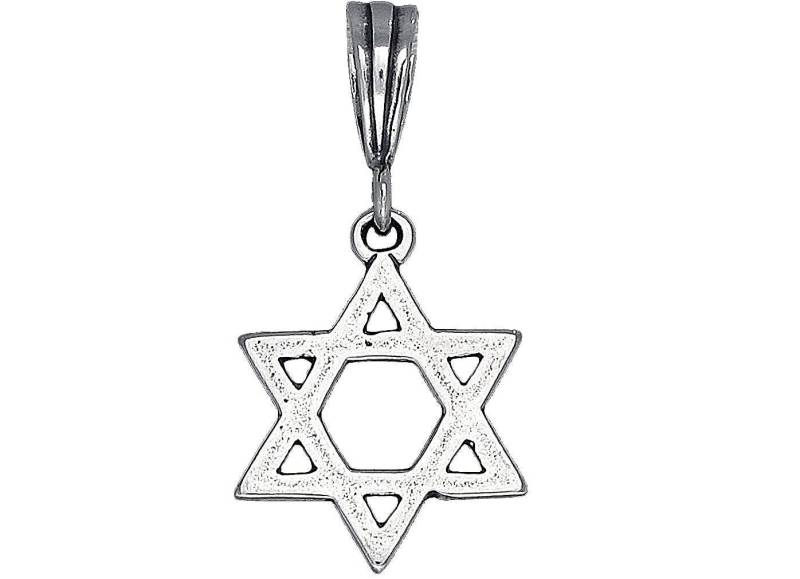 sterling Silber Davidstern Anhänger Halskette 1, 6 Zoll 1, 5 Gramm Mit Antikfinish Oxidiert Und 18-Zoll-Chainantique Finish von EJewelryPlus