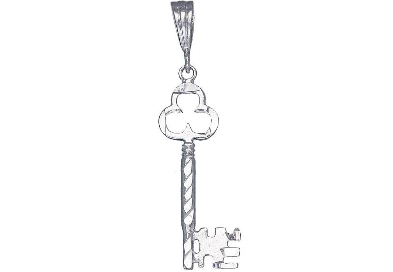 sterling Silber Schlüssel Charmehalskette 1, 8 Zoll 2, 2 Gramm Mit Schnitt Diamant-Finish Und 18-Zoll-Rolo Kette sterling Silber Schlüssel Charmehalskette 1, 8 Zoll 2, 2 Gramm Mit Schnitt Diamant-Finish Und 18-Zoll-Rolo Kette von EJewelryPlus