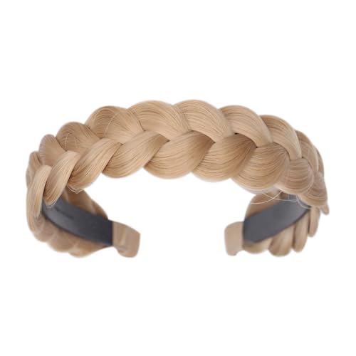 EKAN Stilvolles Haarband für Mädchen und Frauen, geflochtenes Kunsthaar, für den täglichen und lässigen Gebrauch (1 Stück) (Beige, alle) von Ekan