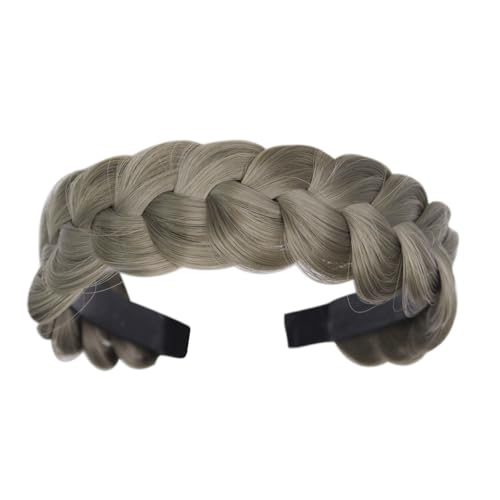 EKAN Unordentliches geflochtenes Haarband für Damen und Mädchen, Kunsthaar, stilvolles Stirnband für den täglichen und gelegentlichen Gebrauch (1 Stück) von EKAN