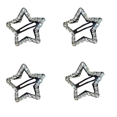 Bling Star Haarspangen für Mädchen, Filigraner Stern, Metall, Haarspangen, Haarspangen, Blei, Nickel, kostenloser Schmuck von EKENOZ