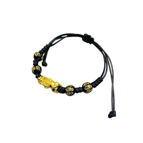 EKENOZ Unisex Feng Shui Obsidian Stein Perlen Armband Armband Reichtum Armband Glück Gute Gesundheit Für Frauen Männer, Stein von EKENOZ