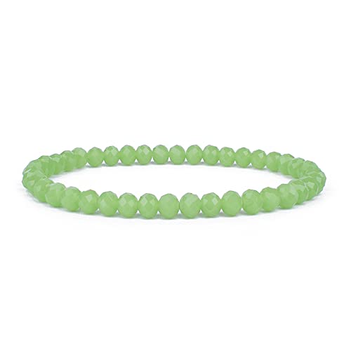 EKFBQBGW Raumdekoration Kristall-Armbänder for Damen, klares Kristall, elastische Armbänder for Herren, Naturstein-Schmuck, Geschenk, 5,6 mm Perlen, 17 cm, Kristall (Color : 20, Size : 6mmBeads-17cm) von EKFBQBGW