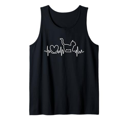 Katze Herzschlag Damen Frequenz EKG Katzen Freund Tank Top Katze Herzschlag Damen Frequenz EKG Katzen Freund Tank Top von EKG Herzschlag Katze Ich Liebe Meine Katzen