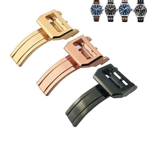 EKINS Italienisches Rindsleder-Uhrenarmband für IWC-Uhrenarmbänder 20 mm, 21 mm, 22 mm(Other color clasp 1,22mm) von EKINS