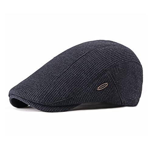 EKMTBJXY Herren Schiebermütze Schirmmütze Baumwolle Barett Cap, Einstellbare Driving Cabbie Flatcap Gatsby Jagd Kappen Baskenmütze Newsboy Cap von EKMTBJXY