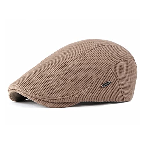 EKMTBJXY Herren Schiebermütze Schirmmütze Baumwolle Barett Cap, Einstellbare Driving Cabbie Flatcap Gatsby Jagd Kappen Baskenmütze Newsboy Cap von EKMTBJXY