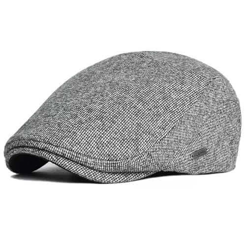 EKMTBJXY Schiebermütze Baskenmütze Herren Schirmmütze Baumwolle Barett Newsboy Driving Cabbie Cap Flatcap von EKMTBJXY
