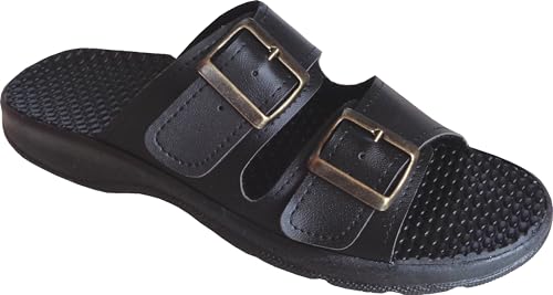 EKO FIT Herren-Hausschuhe mit Massage-Fußbett – reaktiviert die Durchblutung, Schwarz , 41 EU EKO FIT Herren-Hausschuhe mit Massage-Fußbett – reaktiviert die Durchblutung, Schwarz , 41 EU von EKO FIT