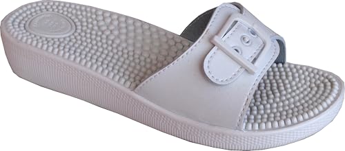 EKO FIT Pantoffel mit Massage-Sprossen - reaktiviert die Durchblutung, Weiß, 40 EU EKO FIT Pantoffel mit Massage-Sprossen - reaktiviert die Durchblutung, Weiß, 40 EU von EKO FIT