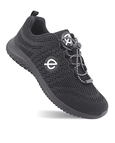 EKO FIT Walker - Superbequemer Casual Walking Sneaker mit Memory Foam - SCHWARZ 37 von EKO FIT