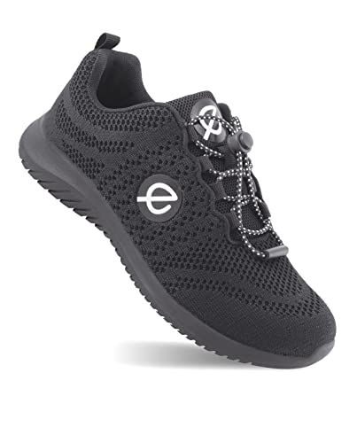 EKO FIT Walker - Superbequemer Casual Walking Sneaker mit Memory Foam - SCHWARZ 39 von EKO FIT