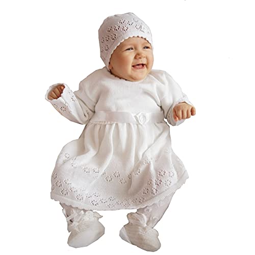 EKO Baby Mädchen Set Mütze und Taufkleid, Größe:68 von EKO