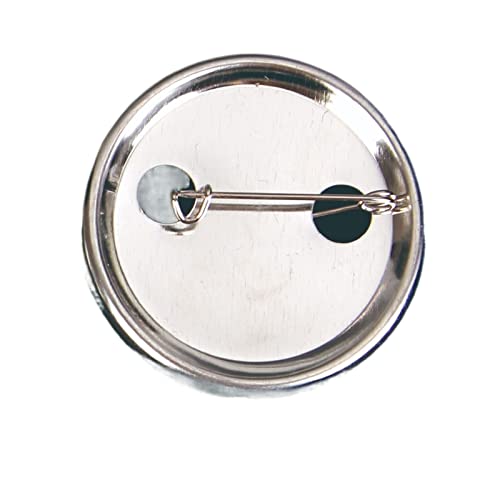 Buttonmaschine Verbrauchsmaterialien Abzeichen Acryl Design Button Abzeichen Rundes Abzeichen Blank Button Pins for Kinder DIY Bastelbedarf Button Maker Zubehör(Iron bottom+Dutch needle) von EKOUQIN
