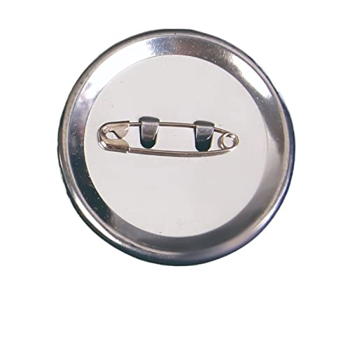 Buttonmaschine Verbrauchsmaterialien Abzeichen Acryl Design Button Abzeichen Rundes Abzeichen Blank Button Pins for Kinder DIY Bastelbedarf Button Maker Zubehör(Iron bottom+safety needle) von EKOUQIN