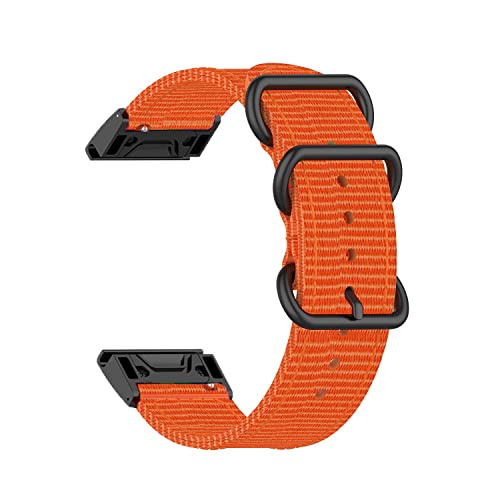 EKSIL 22 x 26 mm Schlaufen-Nylon-Uhrenarmband mit Schnellverschluss für Garmin Fenix 6 6X Pro 5X 5 Plus 3HR 7X 7 Forerunner 935 VERTIX2 Smart Band, For Approach S60 S62, Achat von EKSIL