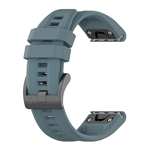 EKSIL 26 22 20 mm Armband für Garmin Fenix 7X 7 7S Pro 5X 5 5S 6X 6 6S 3HR Einfache Passform Schnellverschluss Sport Silikon Uhrenarmband, 22mm For Fenix 7, Achat von EKSIL