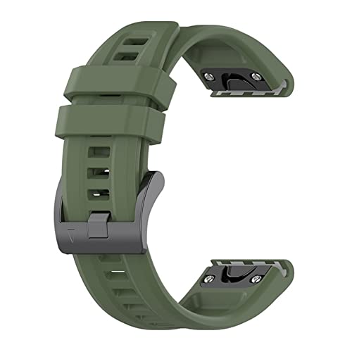 EKSIL 26 22 20 mm Armband für Garmin Fenix 7X 7 7S Pro 5X 5 5S 6X 6 6S 3HR Einfache Passform Schnellverschluss Sport Silikon Uhrenarmband, 26mm For Fenix 5X 3 HR, Achat von EKSIL