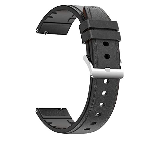 EKSIL Echtes Lederarmband für Garmin Vivoactive 3 4 Venu 2 SQ HR S40 Forerunner 645 245 158 745 Smartwatch-Armbänder, For Approach S40 HR, Achat von EKSIL