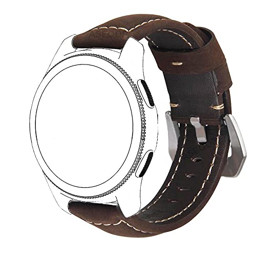 EKSIL Echtes Lederarmband für Garmin Vivoactive 3 4 Venu 2 SQ HR S40 Forerunner 645 245 158 745 Smartwatch-Armbänder, For Forerunner 745, Achat von EKSIL