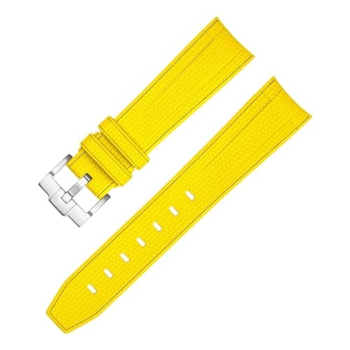 EKSIL Gummi-Uhrenarmband für Omega X Swatch Joint MoonSwatch Constellation Herren Damen Wasserdicht Sport 20 mm Uhrenarmband mit gebogenem Ende, 46 von EKSIL