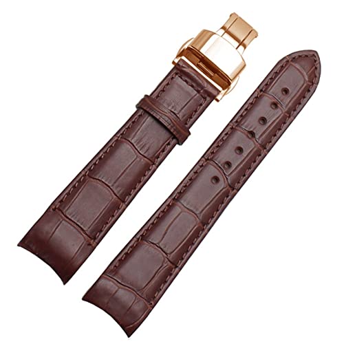 EKSIL Herren-Uhrenarmband mit gebogenem Ende, für BL9002-37 05A BT0001-12E 01A, echtes Leder mit Schmetterlingsschnalle, 20, 21, 22 mm, 22 mm, Achat von EKSIL