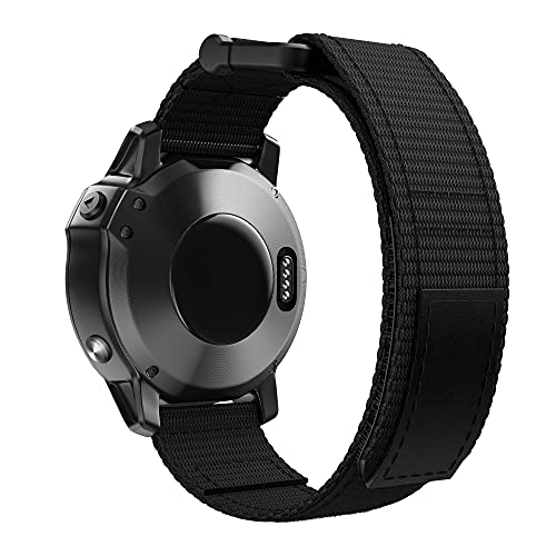 EKSIL QuickFit Smartwatch-Armband für Garmin Epix Fenix 7 7X Solar 6 6X Pro 5X 5 Plus/Tactix 7 Pro, Nylon-Zubehörarmband, 26 mm, 22 mm, 26mm Fenix 6X 6XPro, Achat von EKSIL