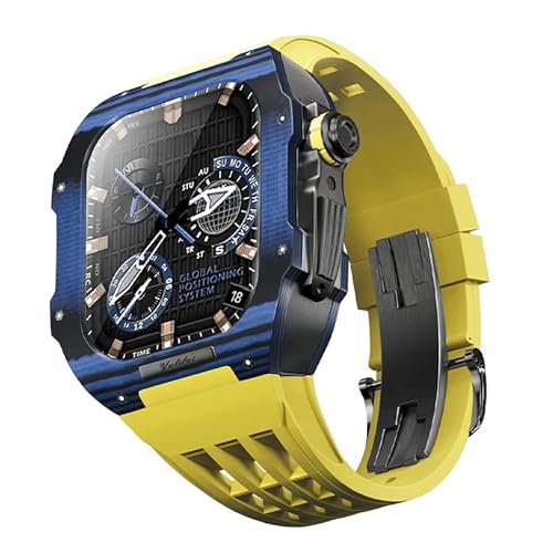 EKSIL Uhrenarmband aus Karbonfaser, Gummiband, für Apple Watch Band 44/45 mm, 9, 8, 7, 6, 5, 4, SE-Serie, Modifikationsset, Upgrade-Modifikationsset, 45 mm, Achat von EKSIL