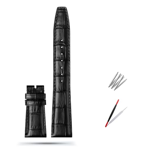 EKSIL Uhrenarmband aus Rindsleder, 20 mm, 21 mm, 22 mm, Ersatzarmband für IWC Portugieser Porotfino Family Piloten, Faltschließe, 21 mm, Achat von EKSIL