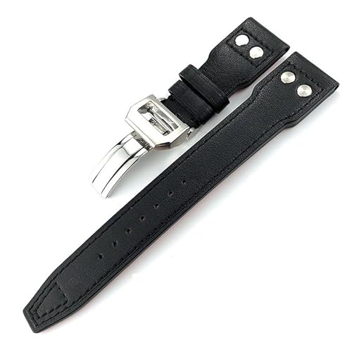 EKSIL Uhrenarmband aus echtem Leder, Kalbsleder, 21 mm, 22 mm, geeignet für IWC Big Pilot IW5009 IW5103, 20 mm, Achat von EKSIL
