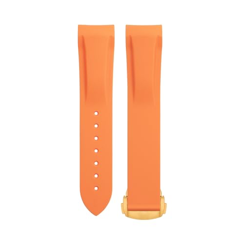 EKSIL Weiches, flexibles Gummi-Uhrenarmband für Omega Speedmaster Moonwatch Seamaster 300 AT150 Planet Ocean 600, 20/21/22 mm, goldfarbene runde Schnalle, 22 mm, Achat EKSIL Weiches, flexibles Gummi-Uhrenarmband für Omega Speedmaster Moonwatch Seamaster 300 AT150 Planet Ocean 600, 20/21/22 mm, goldfarbene runde Schnalle, 22 mm, Achat von EKSIL