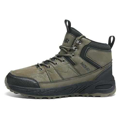 EKSMA Herrenschuhe Wanderschuhe Herren Herbst und Winter Plus Outdoor Freizeitschuhe, Sportschuhe, Arbeitsstiefel(Army Green,EU 45) von EKSMA