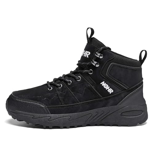 EKSMA Herrenschuhe Wanderschuhe Herren Herbst und Winter Plus Outdoor Freizeitschuhe, Sportschuhe, Arbeitsstiefel(Black,EU 47) von EKSMA