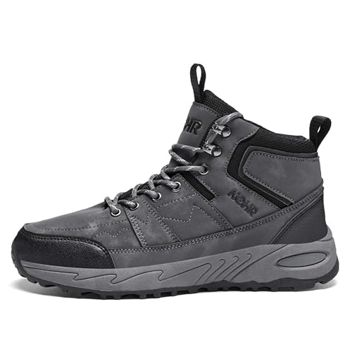 EKSMA Herrenschuhe Wanderschuhe Herren Herbst und Winter Plus Outdoor Freizeitschuhe, Sportschuhe, Arbeitsstiefel(Gray,EU 43) von EKSMA