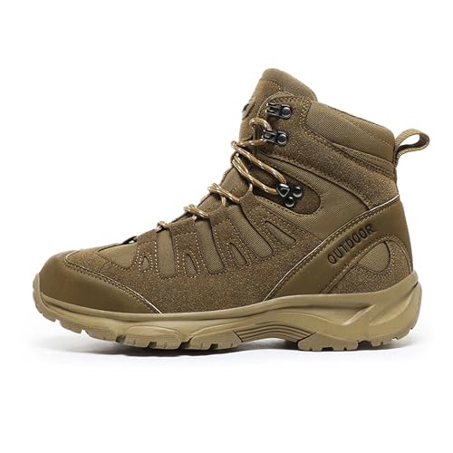 EKSMA Outdoor-Wanderschuhe for Herren, rutschfeste und wasserdichte Schuhe, Wanderstiefel for Offroad-Sportarten, lässiges Feldtraining(Brown,EU 41) von EKSMA
