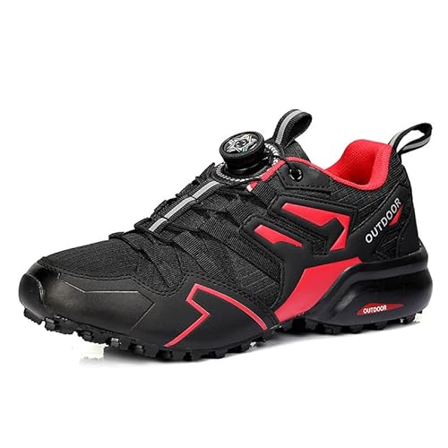 EKSMA Trailrunning-Schuhe for Herren, leichte Wander-Sneaker, atmungsaktive Outdoor-Trekkingschuhe for Wandern, Radfahren, Klettern und Trainieren(Red,EU 44) von EKSMA