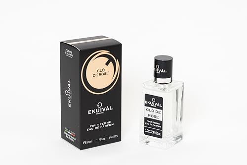 Ekuival Clo de Rose Damenduft Eau de Parfum 50 ml, 093 Inspiriert von den großen Düften von EKUIVÀL PARFUME