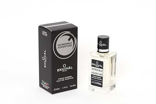 Ekuival Incredible Adventure Herrenduft, Eau de Parfum, 50 ml, 043 Inspiriert von den großen Düften von EKUIVÀL PARFUME