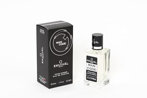 Ekuival Man Code Eau de Parfum 50 ml, 079 Inspiriert von den großen Düften von EKUIVÀL PARFUME