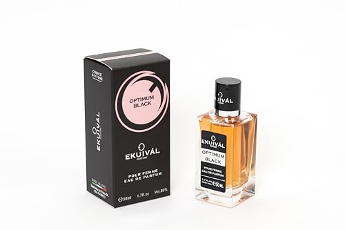 Ekuival Optimum Black Feminine Eau de Parfum 50 ml, 092 Inspiriert von den großen Düften von EKUIVÀL PARFUME