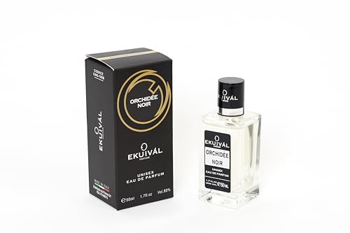 Ekuival Orchidee Noir Unisex Eau de Parfum 50 ml, 098 Inspiriert von den großen Düften von EKUIVÀL PARFUME