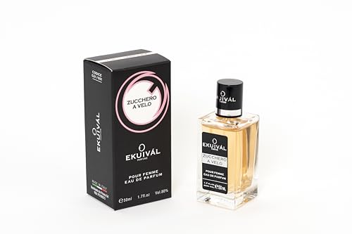 Ekuival Puderzucker Feminine Eau de Parfum 50 ml, 091 Inspiriert von den großen Düften von EKUIVÀL PARFUME