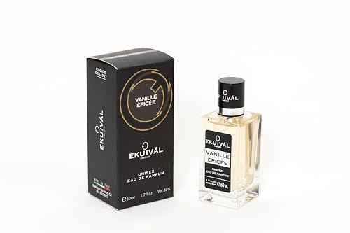 Ekuival Vanille Epicee Eau de Parfum Unisex Eau de Parfum 50 ml, 097 Inspiriert von den großen Düften von EKUIVÀL PARFUME
