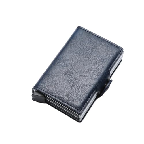 EKalgretrA Herren-Karten-Geldbörsen, Kohlefaser, schlanke Mini-Geldbörse, 14 Kartenhalter, kleine Geldtasche, männliche Geldbörsen Kartenhalter(Blue) von EKalgretrA