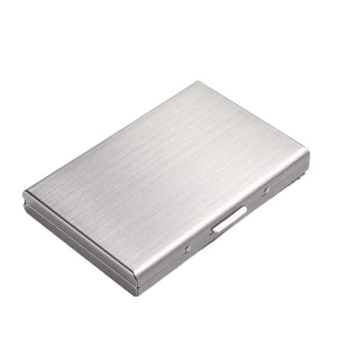 EKalgretrA Metall-Kartenhalter for Männer und Frauen, ultradünnes Mini-Kartenetui aus Edelstahl, Bankhalter Kartenhalter(Silver 6 Card) von EKalgretrA