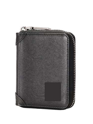 Herren-Geldbörse mit RFID-Schutz, Kartenetui aus PU-Leder 11 Kartenfächern Kartenhalter(Balck) von EKalgretrA